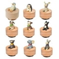thumbnail image 5 of Wooden Musical Box with Rotating Figurine Movement Mechanical Music Box for Home Display and Birthday Party Gift, 5 of 8