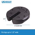 thumbnail image 2 of US Weight 40 Pound Canopy Weight Set of 4 and Carry Strap with No-Pinch Design - Easy Installation and Removal to Secure Tents, Canopies, and Umbrellas at Outdoor Events, 2 of 4