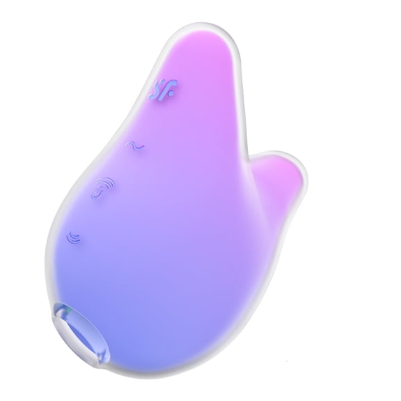 Satisfyer Mermaid Vibes | 9.5 cm | Clitoris stimulation | Pressure wave vibrator | 11 pressure wave intensities | 12 vibration programs | Waterproof (IPX7) | Skin-friendly silicone (Violet-Pink)