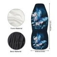 thumbnail image 5 of Binienty Blue Butterfly Car Seat Cover, Non-Slip Auto Front Seat Covers Automobile Seats Protectors Car Accessories for Vehicle, Cars, Sedan, Truck, SUV, Van, 5 of 7