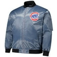 thumbnail image 2 of Men's Profile Charcoal Chicago Cubs Big & Tall Full-Zip Bomber Jacket, 2 of 3
