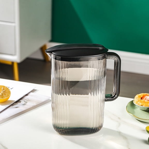 Cold Water Dispenser Set, Insulated Beverage Pitcher with Cups, Leak-Proof Lid for Convenient Fridge Storage, Homemade Drinks Solution, for Household Kitchen Use