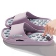 thumbnail image 4 of Rokment Unisex Massage Slippers for Women Men Non Slip Quick-Dry Spa Slides Summer Open Toe Non Slip Bedroom House Home Shoes Beach Sandals, 4 of 6
