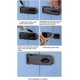 thumbnail image 5 of Padlock Hasp 6 Inch Door Latch, Padlock Hasp Exterior Door Lock With Screws, Stainless Steel Door Latch For Door, Drawer, Closet (black), 5 of 5