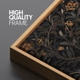 thumbnail image 5 of Large Framed Canvas Print Mystic Night Birds - Dark BotanicalWall Art Decorative Ready to Hang Painting for Living room Bedroom 60x20 inches Natural Frame, 5 of 7