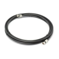 25' Feet, Black RG6 Coaxial Cable (Coax Cable) with Weather Proof Connectors, F81 / RF, Digital Coax - AV, Cable TV, Antenna, and Satellite, CL2 Rated, 25 Foot