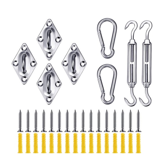 Soidarity Parasol para cubierta de barco, gancho de resorte de acero inoxidable, toldo, hebilla de reparación, Kit de tornillos de hardware para hamaca, carpas M5 Soidarity OD023319-01B