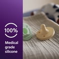 thumbnail image 5 of Philips Avent Soothie Baby Pacifiers - 100% Silicone Pacifiers For Babies 0-3 Months, One-Piece Design, Bpa-Free, Extra Durable, Green and Yellow, 4 Pack, Model SCF190/71, 5 of 11