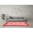 thumbnail image 3 of Ahgly Company Indoor Rectangle Abstract Red Modern Area Rugs, 2' x 5', 3 of 4