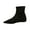 Black, variant on Black Ladies Pointed Toe Ankle Boots Flat Heel Slip On Solid Color Casual Winter Footwear For Women