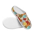 thumbnail image 3 of Lsque Fall Maple Leaves Pattern Womens Comfort Cotton on Scuff With Memory Foam and Anti-skid Sole Slipper-42/43, 3 of 7