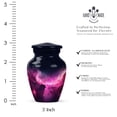 thumbnail image 2 of JAGASY Pink Urn for Ashes Adult Male - Black Small Urns for Human Ashes Keepsake - Cosmic Decorative Tiny Urn for Mom & Dad - Pink Galaxy Clouds Cremation Urns - (3 Inch), 2 of 7