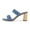 Denim, variant on Dunes + CUSHIONAIRE Technology Women's Iris braided Heel Sandal +Memory Foam and Wide Widths Available, Denim 6