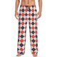 thumbnail image 1 of Fotbe Red and black argyle Pantalones de Pijama para Hombre, Pantalones de Dormir, Pantalones de Casa con Cintura Ajustable y Bolsillos-X-Large, 1 of 6