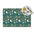 thumbnail image 4 of XMXT 1 Pcs Woven Placemats, Cute Christmas Trees Skates Stain Resistant Anti-Skid Placemat for Kitchen Table, 12 x 18 inches, 4 of 6