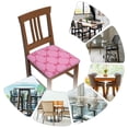thumbnail image 7 of KLL Red ribbons Pattern Seat Covers for Dining Room Chairs,Washable Chair Seat Chair Covers Seat Protector-Four Pieces, 7 of 7