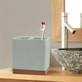 thumbnail image 3 of nu steel CON4H nu steel Concrete, Made of Cement, Electric Spin Toothbrush, Razors, Makeup Brushes Storage, Bath Collection, Bathroom Vanity Countertops, Grey Stone/brown, 3 of 5