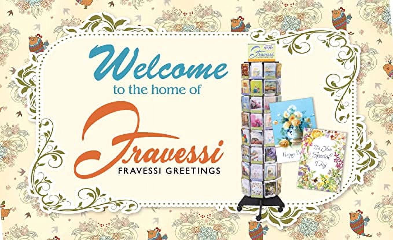 Thank You Boxed Greeting Card Assortment by Fravessi | 10x5 Styles + 50 Envelopes (4x6) | Floral Collection