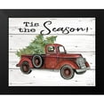 thumbnail image 2 of Jacobs, Cindy 18x15 Black Modern Framed Museum Art Print Titled - Tis the Season Red Truck, 2 of 5