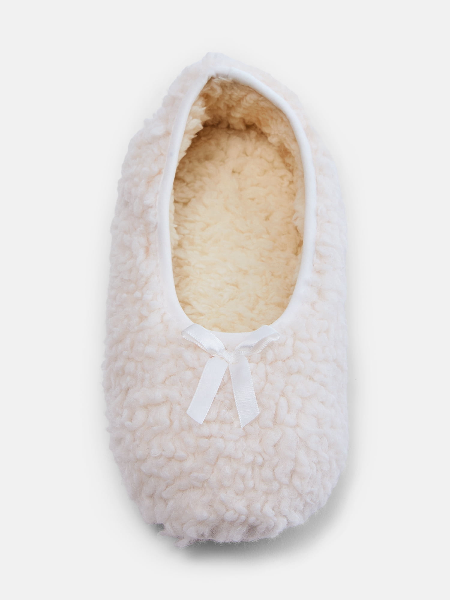 Time and Tru Women's Faux Shearling Slipper Socks
