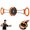 Orange, variant on Flywheel Tensioner,  Fun Upgraded Chest and Arm Twister, Portable Home Fitness Gear for Chest & Arm Muscle Intensive Workout Training