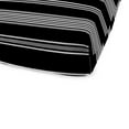 thumbnail image 5 of Jordan Manufacturing 72" x 22" Reeder Black Stripe Rectangular Outdoor Chaise Lounge Cushion with Ties and Hanger Loop, 5 of 14