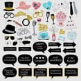 thumbnail image 1 of 52 piezas de accesorios para fotos de bodas en polvo dorado, papel decorativo para fiestas de bodas y cumpleaños, 1 of 3