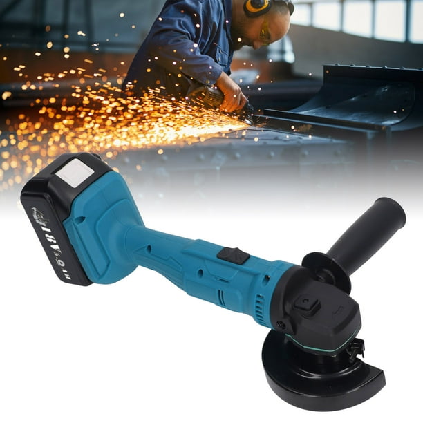 Grinder de Ángulo de 18 V, Mácina de Molinda Inalámbrica Sin Cepillo de Alta Eficiencia 10000 RPM Para Procesamiento de Madera de Metal