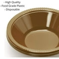 thumbnail image 3 of Exquisite Gold Disposable  Bowls - 50-Count - 12 Oz - Plastic Bowls, 3 of 12