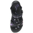 thumbnail image 6 of GP Wedge Platform Snap Lock Sandals for Women: 8698 Black Purple, EU38 (US Size 7 - 7.5), 6 of 9