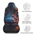 thumbnail image 5 of Sikiie Forest Cool Lion Car Seat Protector 2 Pack Car Seat Cushion Mat, Car Seat Covers for SUV, Truck, Van, 5 of 7