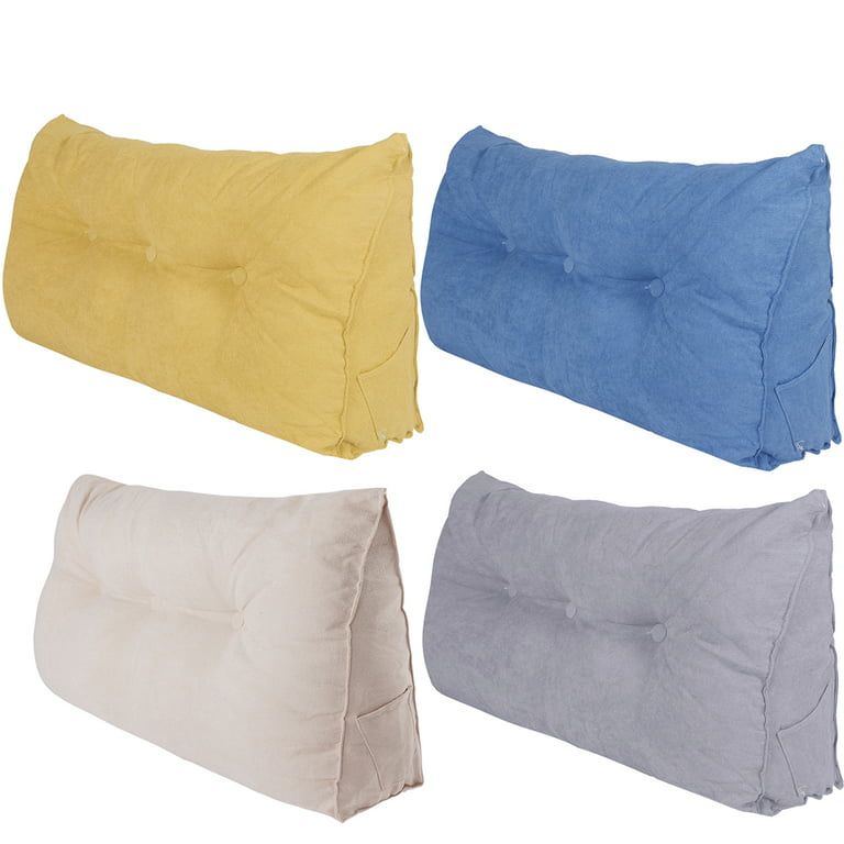 Triangular Long Headrest Pillow Back Cushions On The Bed For Reading  Headboard Lumbar Pillows Cojines Para Sillas De Comedor - Cushion -  AliExpress