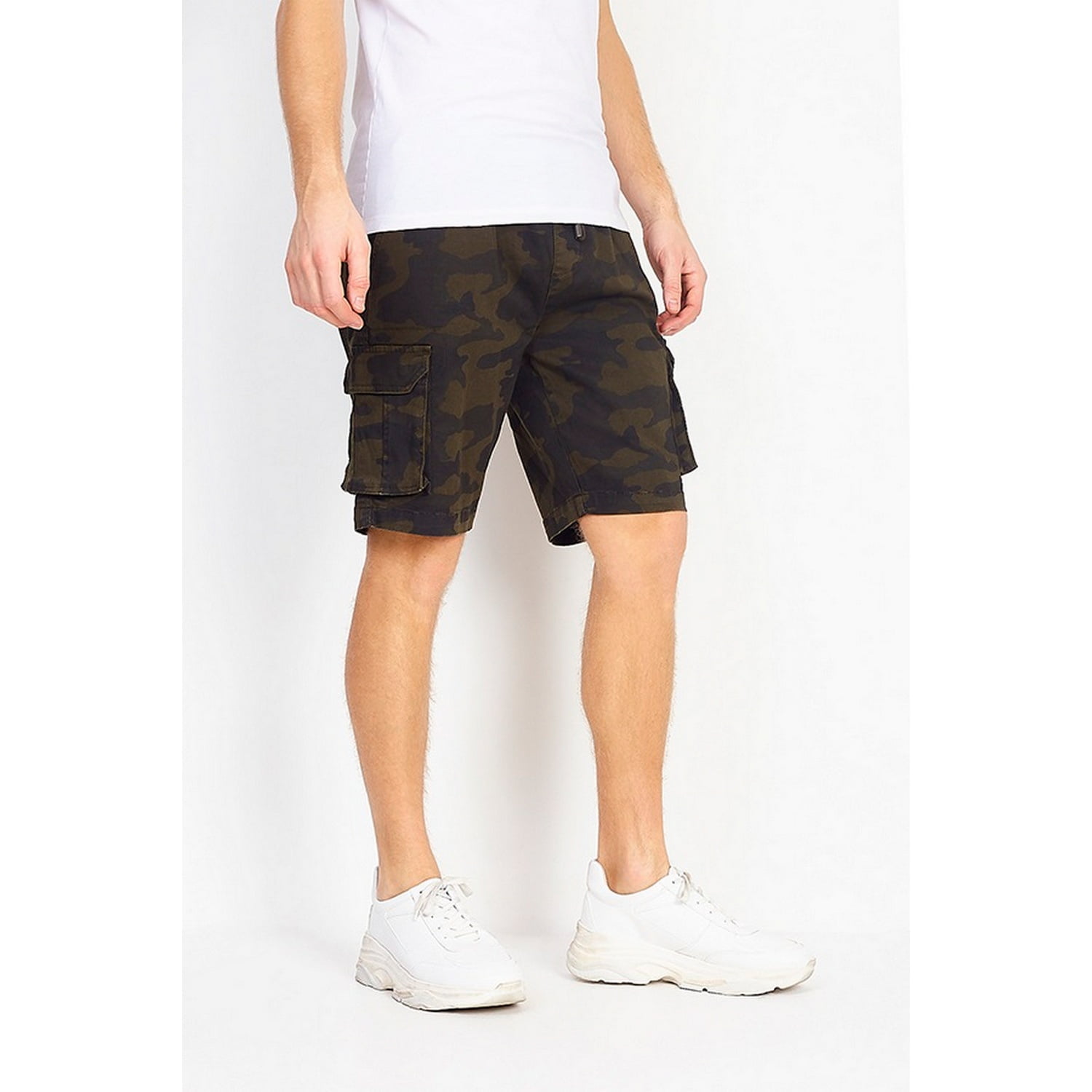 Brave Soul Mens Camo Cargo Shorts 