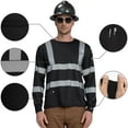 thumbnail image 2 of AYKRM Safety High Visibility Long Sleeve Construction Work Shirts Class 3 Workwear High vis reflective shirt, 2 of 5
