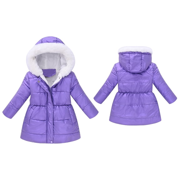Baby Boys Girls Winter Coat,Baby Boys Puffer Coat Baby Mid-length Hoodie with Zipper Up Down Coats For Kids Outerwear Coats Baby Boy Clothes