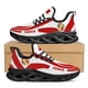 thumbnail image 1 of Zapatos deportivos para exteriores con suela gruesa y diseño de la bandera nacional de Tonga, color rojo y moderno., 1 of 6