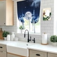 thumbnail image 5 of Moonlight Landscapes Balloon Curtains 63 Inch Length for Living Room/Bedroom, Winter Christmas Trees Forest Rod Pocket Privacy Door Curtains Decorative Tie Up Shade for Window 52"x63", 5 of 8