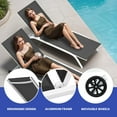 thumbnail image 2 of ModFusion Metal One-Piece Outdoor Beach Chair Set, Gray, Adjustable, Waterproof, 330 lbs Capacity, 2 of 8