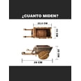 thumbnail image 3 of Maceta de madera tipo Jardinera de Mini Carreta Hanlob, 3 of 5