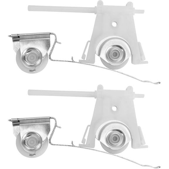 4 Pack Sliding Screen Door Roller Assembly – 2 Upper & 2 Lower Rollers, Fits Andersen Part #1997063 & #1997310 (1991 to P), 1-1/4" Nylon Concaved Wheels, Adjustable Replacement.