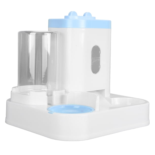 Dispensador De Agua Y Comida Para Mascotas, Comedero Automático Para Gatos De Diseño 2 En 1 Con Dispensador De Agua De 1 Litro Y Dispensador De Comida De 2 L, Ventana