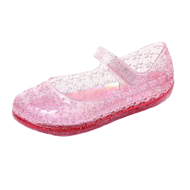 Zapatos de Agua de Playa Zapatos Cómodos de Cristal de Gelatina de la Princesa de las Niñas Zapatos de Primavera / Verano Estilo Cerrado de los Pies de los Niños Cómodos Sandalias de Caminar