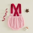 thumbnail image 4 of Dakiuu My First 4th of July Baby 1 Piece Summer Romper Newborn Infant Boy Girl USA Flag Embroidered Jumpsuit Sleeveless Backless Bodysuit Outfits 0-18 Month, 4 of 8