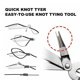 thumbnail image 2 of Advancent Herramienta de nudo rápido de pesca Pro Fast Tie Nail Knotter cortador de línea Nipper con Retractor Tackle Accesorios Pescar Llavero negro plata, 2 of 6