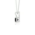 thumbnail image 5 of Natural Black Onyx V-Bale Solitaire Round Pendant Necklaces for Women in Sterling Silver, July Birthstone Jewelry Gifts for Her Birthday, Wedding Anniversary, Mothers Day, Christmas, Valentines, 5 of 7