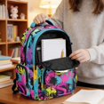 thumbnail image 4 of SCRAWLGOD Tractor Splash Pattern Lightweight Backpack Large Capacity 17 inch Laptop Bag for Teen Girls Boys Multi-Pocket Daypack Portable School Backpack, 4 of 7