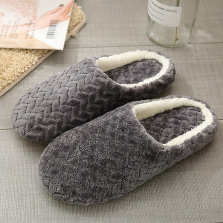 

Shldybc Women s Cotton Slippers Women s House Slippers Slip-On Anti-Skid Flower Indoor Casual Shoes Snow Slipper Warm Home Slippers Home Decor Clearance