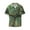 Succulents, variant on Sushi Salmon Surfing Men's Loose Fit Cuban Collar Short-Sleeve Shirt with Button-down and Chest Pocket for Everyday Wear Outings - Small