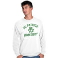 thumbnail image 5 of Funny Irish St. Patrick is My Homeboy Long Sleeve TShirt Men Women Brisco Brands S, 5 of 6