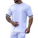 thumbnail image 1 of Camiseta de manga corta blanca de moda para gimnasio y fitness, camiseta de cuello redondo de verano para hombre XL, 1 of 5